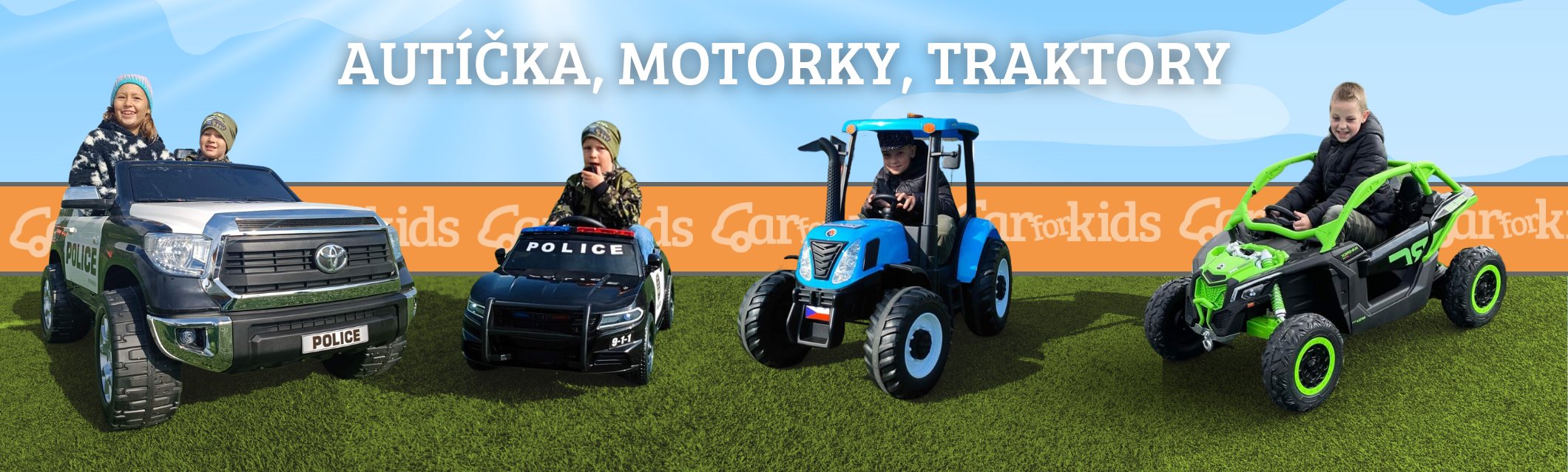Elektrická auta a motorky pro děti